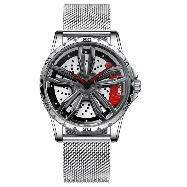 BINBOND D001 Reloj Rueda Giratoria 3D Cuarzo Clásico