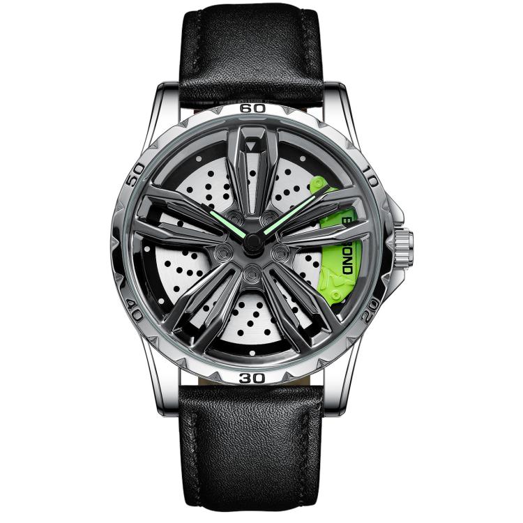 BINBOND D001 Reloj Rueda Giratoria 3D Cuarzo Clásico