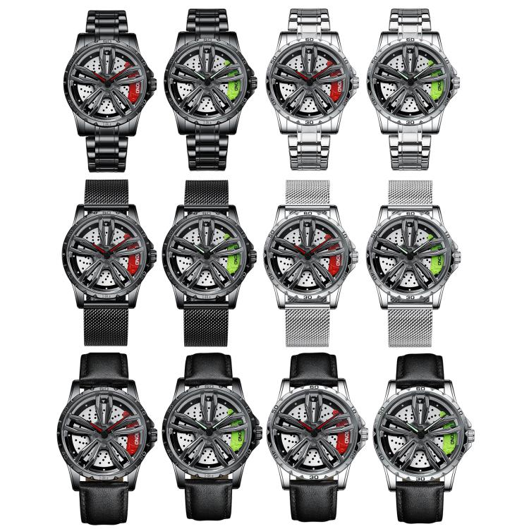 BINBOND D001 Reloj Rueda Giratoria 3D Cuarzo Clásico