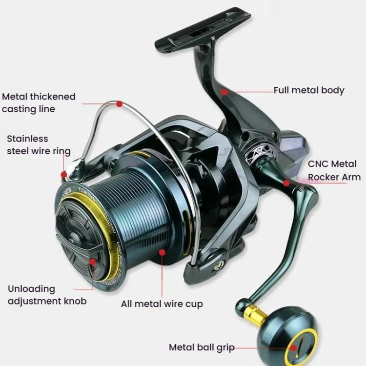 Daiwa ZB47 Carrete Baitcasting Cuerpo Metálico Surf Casting