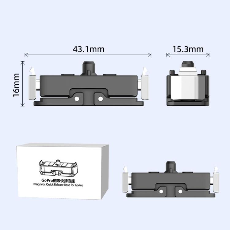 GoPro HERO13 Black HEPAIL AC67 Magnetic Quick Release Base