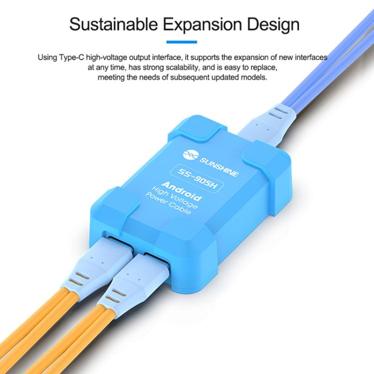 TechRepair Android 8V Alto Voltaje Cable De Encendido Móvil