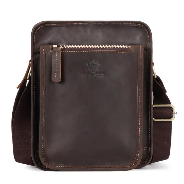HUMERPAUL MH702 Bolso Bandolera Hombre Cuero Ligero
