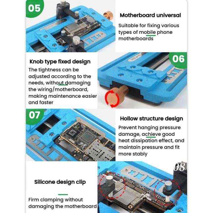 FixTech Dispositivo De Fijación Placa Base Doble Pista
