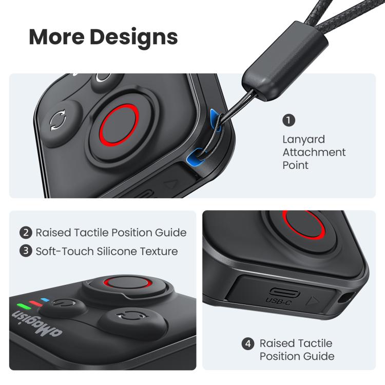 AMagisn Remoto Bluetooth 50m Para Insta360 GoPro Cámaras