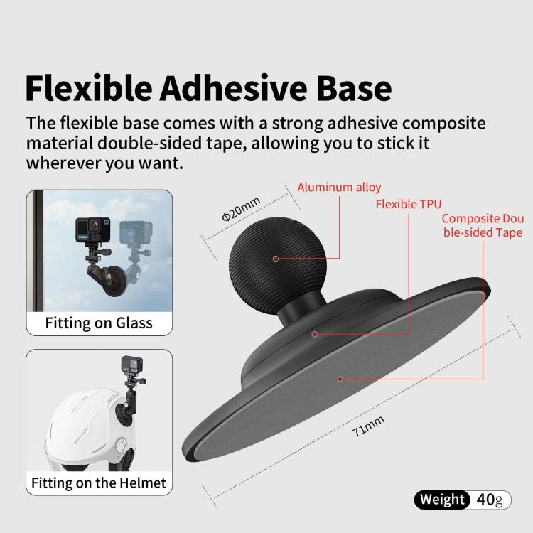 aMagisn Abrazadera Brazo Montaje Base Adhesiva Para Cámaras