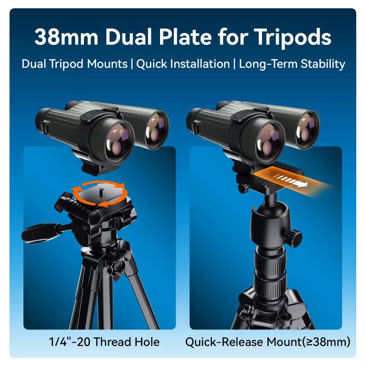 APEXEL BinoClamp Pro Montaje Binoculares 360 Grados