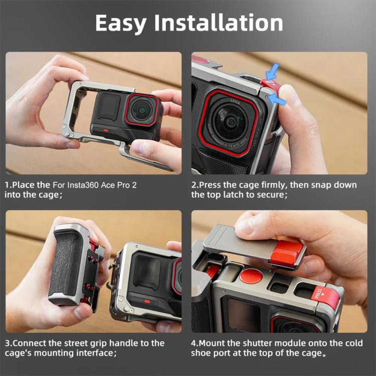 Insta360 Ace Pro 2 Grip Kit Fotografía Urbana Ergonómico