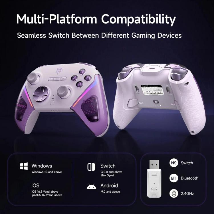 EasySMX D10 Mando Inalámbrico con Joysticks TMR Precisos