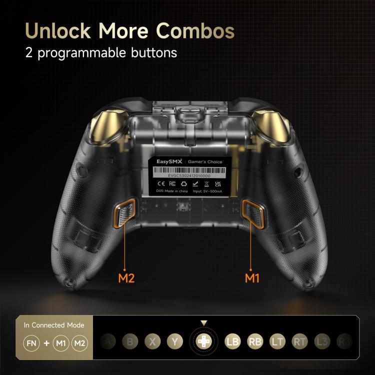 EasySMX D05 Controlador Inalámbrico TriMode Dock De Carga