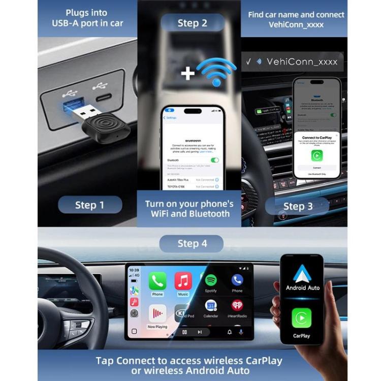 Carlinkit Original CarPlay Android Auto Inalámbrico Caja