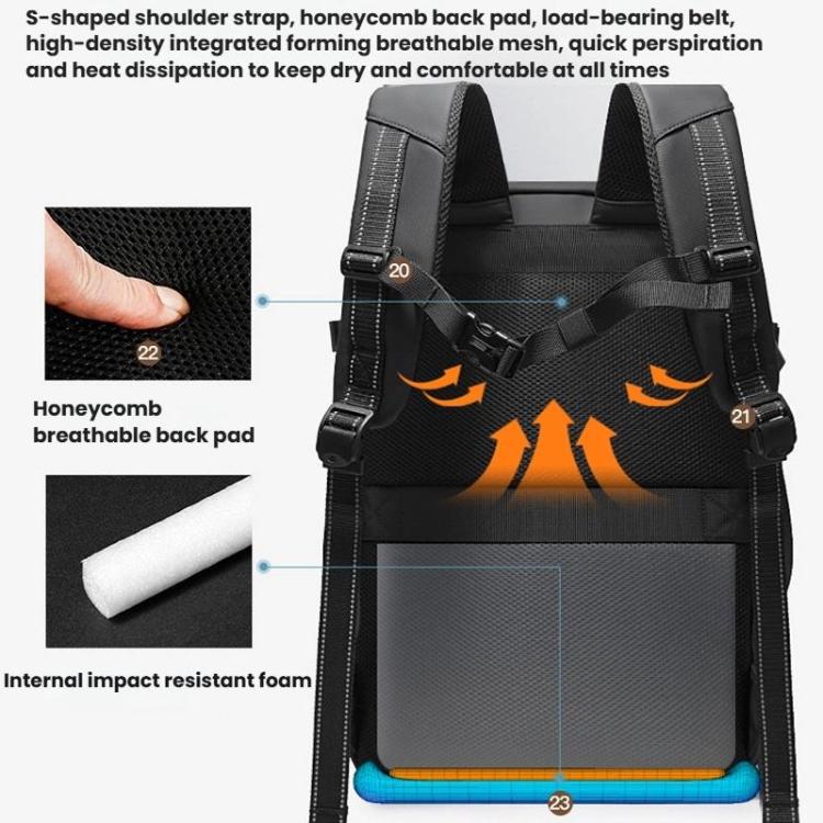 BANGE BG-7875 Mochila Portátil Gran Capacidad Para Negocios