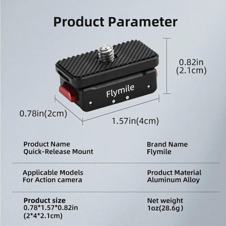 Flymile Base Magnética Liberación Rápida Insta360 Ace Pro