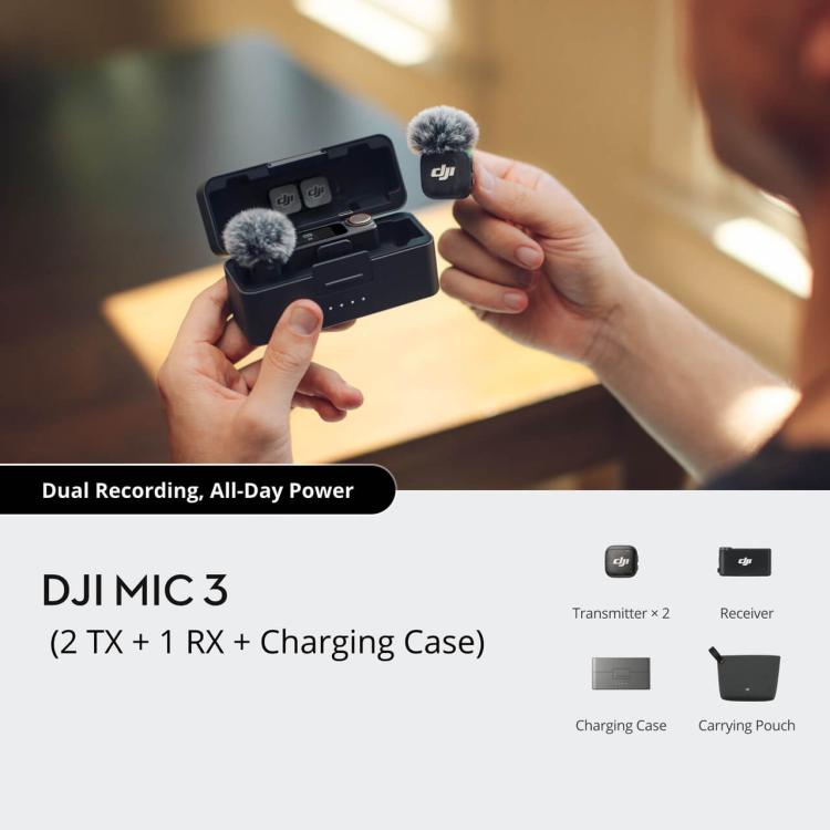 DJI Mic 3 Micrófono Inalámbrico 10 Horas De Autonomía