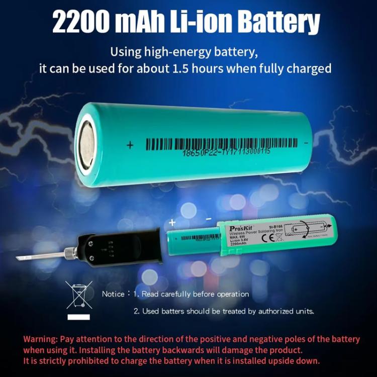 Solix Soldador Inalámbrico 12W Control Tactil Reparación