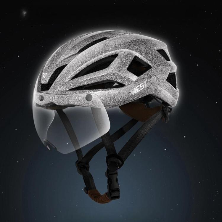 WEST BIKING Casco Ciclismo Unisex Visor Magnético Ligero