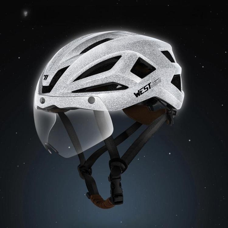 WEST BIKING Casco Ciclismo Unisex Visor Magnético Ligero