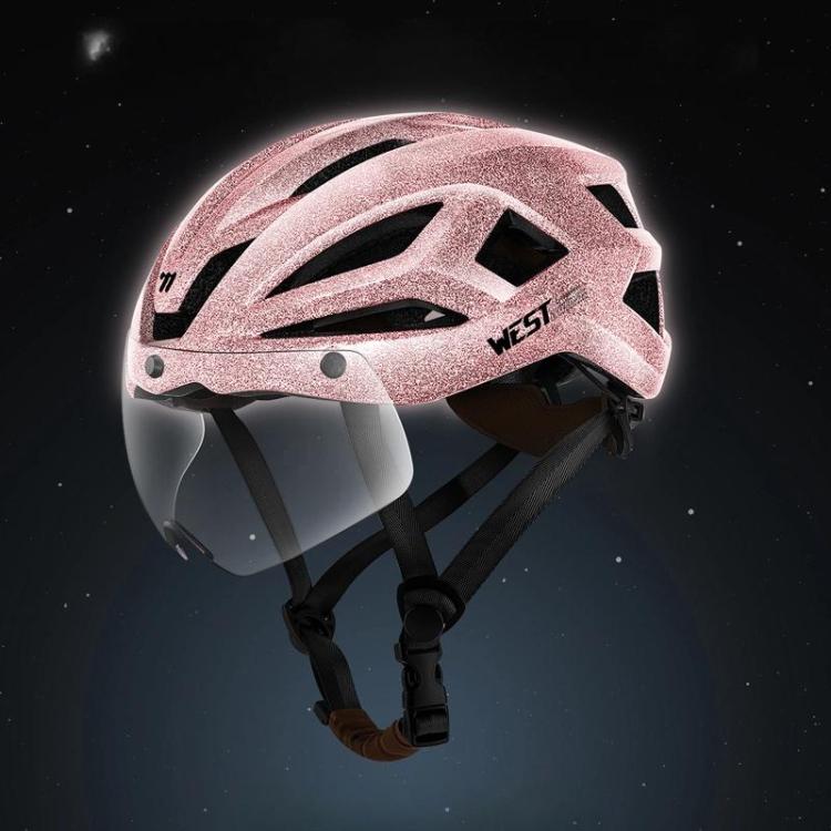 WEST BIKING Casco Ciclismo Unisex Visor Magnético Ligero