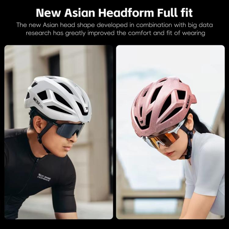 WEST BIKING Casco Ciclismo Unisex Visor Magnético Ligero