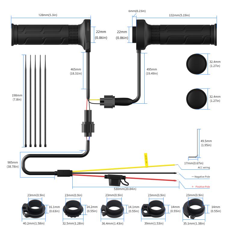 ACC Cable Acelerador Caliente Motocicleta Memoria 6 Velocidades