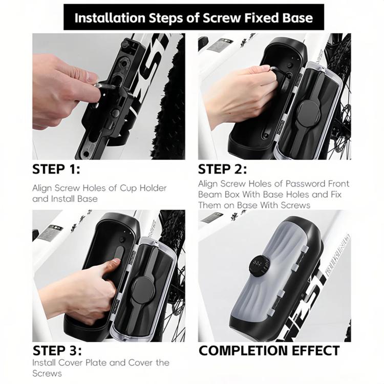 West Biking YP0719433 Bike Lock Box Combination Lock