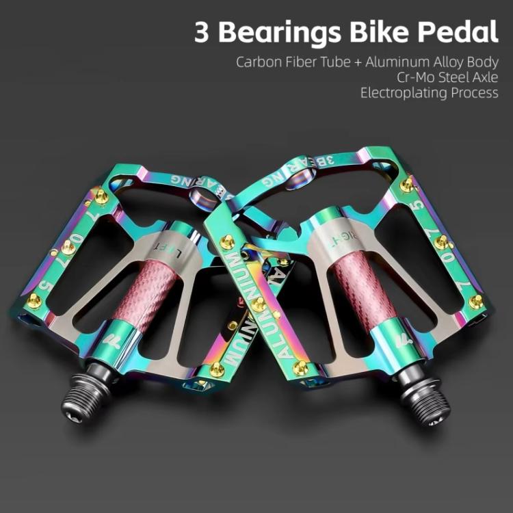 WEST BIKING Pedales Bicicleta Aluminio 3 Rodamientos 14mm