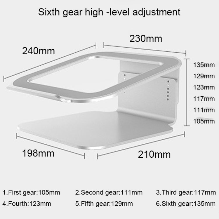 AeroWave Pro 10-17 Soporte Portátil Rotación 360 Aluminio