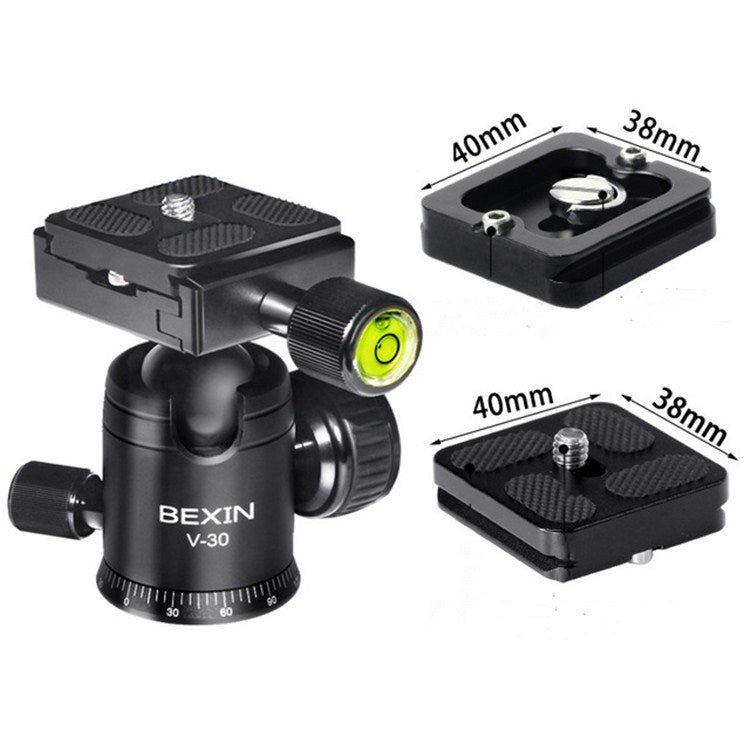 BEXIN Cabeza de Bola 30mm Trípode 360 Grados Fotografía