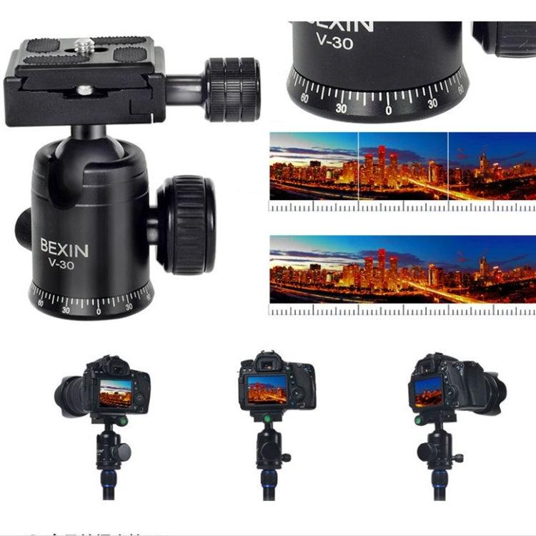BEXIN Cabeza de Bola 30mm Trípode 360 Grados Fotografía