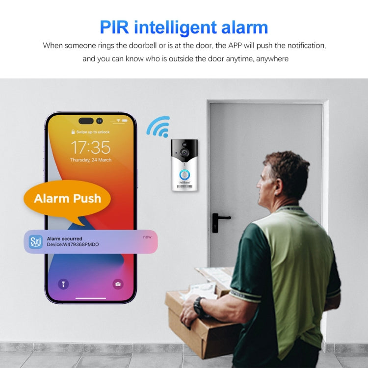 SriHome DH002 Timbre Inteligente con Video WiFi 1080P Hogar Seguro