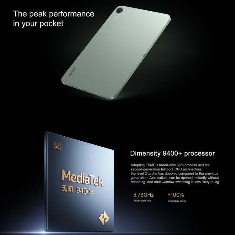 Xiaomi REDMI K Pad 8.8 Pulgadas 16GB+512GB MediaTek Dimensity 9400 Pantalla 3K 165Hz