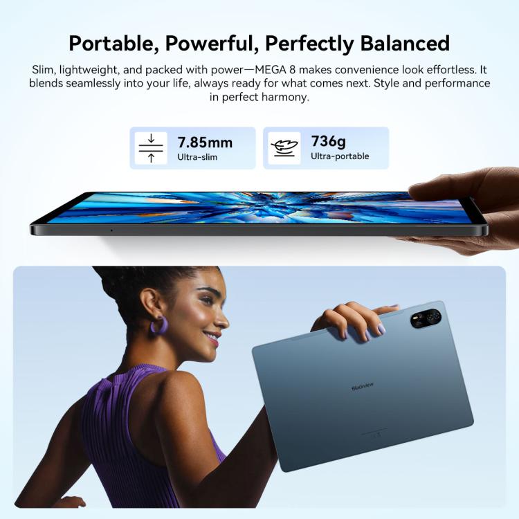 Blackview MEGA 8 Tableta 12GB+256GB 13 Pulgadas 4G Versión Global by Blackview