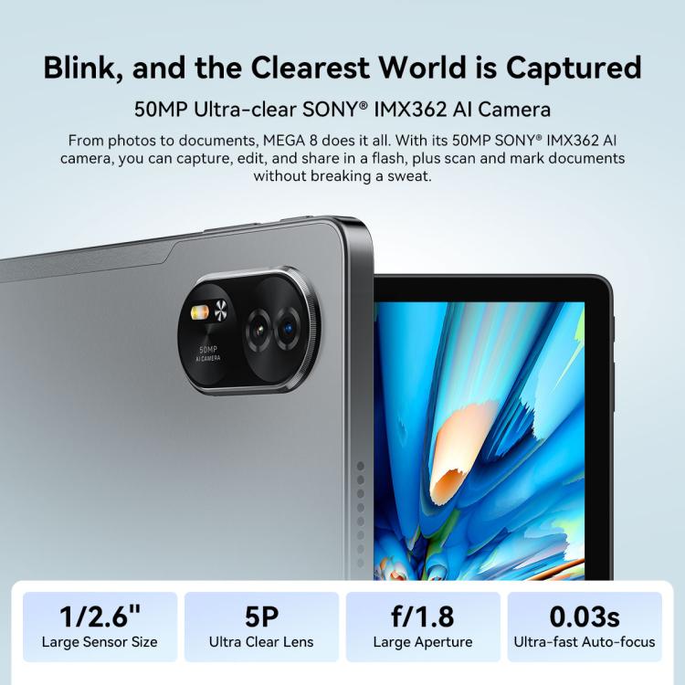 Blackview MEGA 8 Tableta 12GB+256GB 13 Pulgadas 4G Versión Global by Blackview