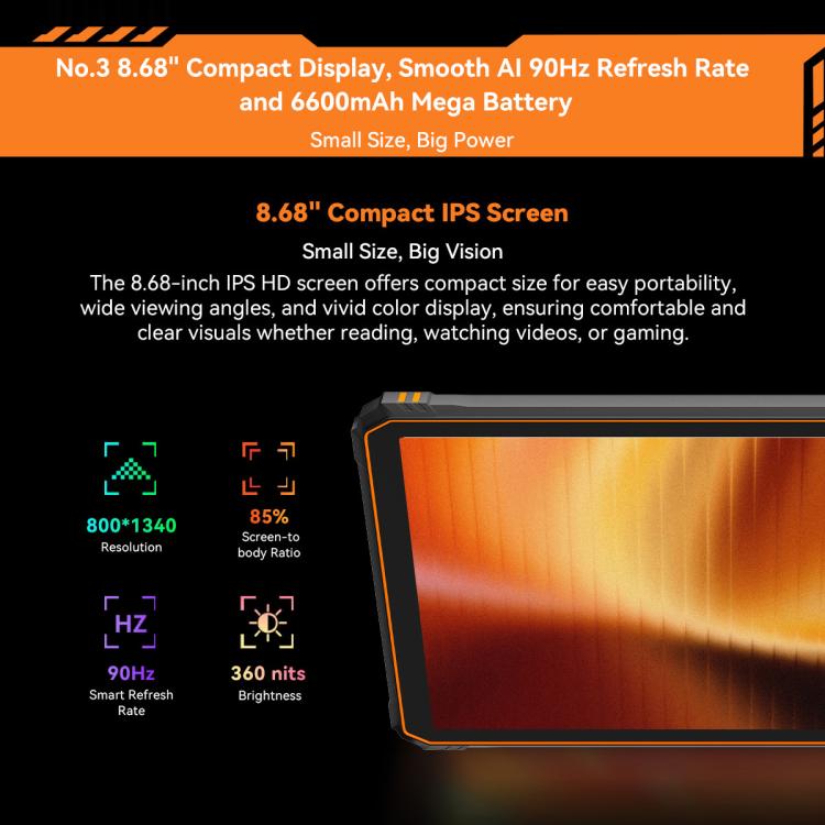 Blackview Active 5 Tablet 8GB+128GB 4G Rugged Android 14