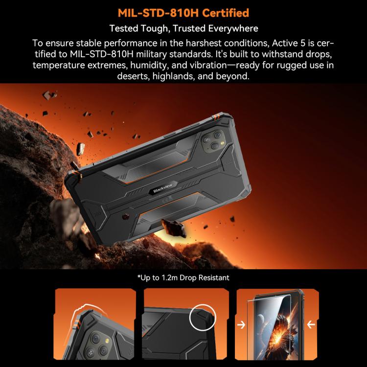 Blackview Active 5 Tablet 8GB+128GB 4G Rugged Android 14