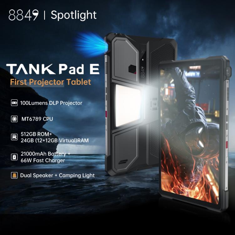 Unihertz 8849 Tank Pad E Tableta 12GB+512GB 4G Proyector by Unihertz