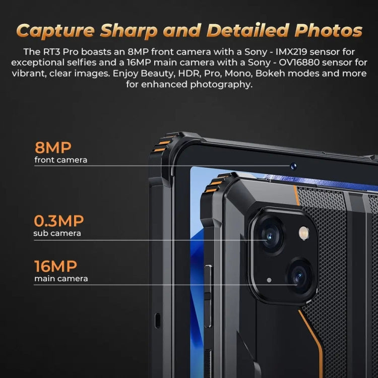 OUKITEL RT3 Pro Tableta IP68 Duradero 4GB128GB 8Pulgadas 4G by OUKITEL