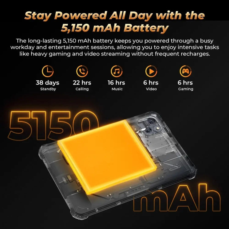 OUKITEL RT3 Pro Tableta IP68 Duradero 4GB128GB 8Pulgadas 4G by OUKITEL