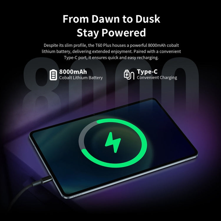 Tableta PC Teclast T60 Plus 4G LTE, 6 GB + 128 GB, 12 pulgadas, Android 14, MediaTek Helio G88 Octa Core, compatible con doble SIM, T60 Plus