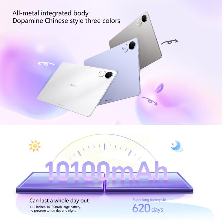 Tableta Honor Pad V9 WiFi de 11,5 pulgadas, 8 GB + 256 GB, MagicOS 9.0, Dimensity 8350 Ultra Octa Core, 8GB+256GB
