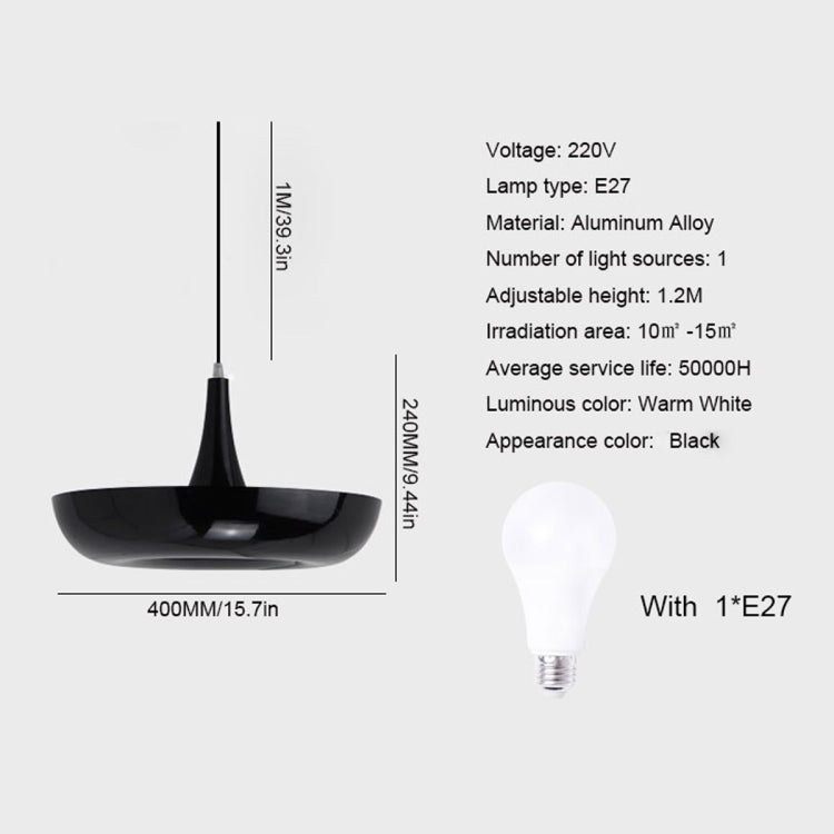 YWXLight Lámpara Colgante LED Para Jardín E27 Decorativa