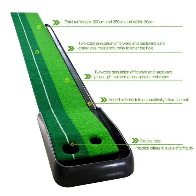 PGM 3m Entrenador Putt Golf Indoor Ritmo Retorno Automático