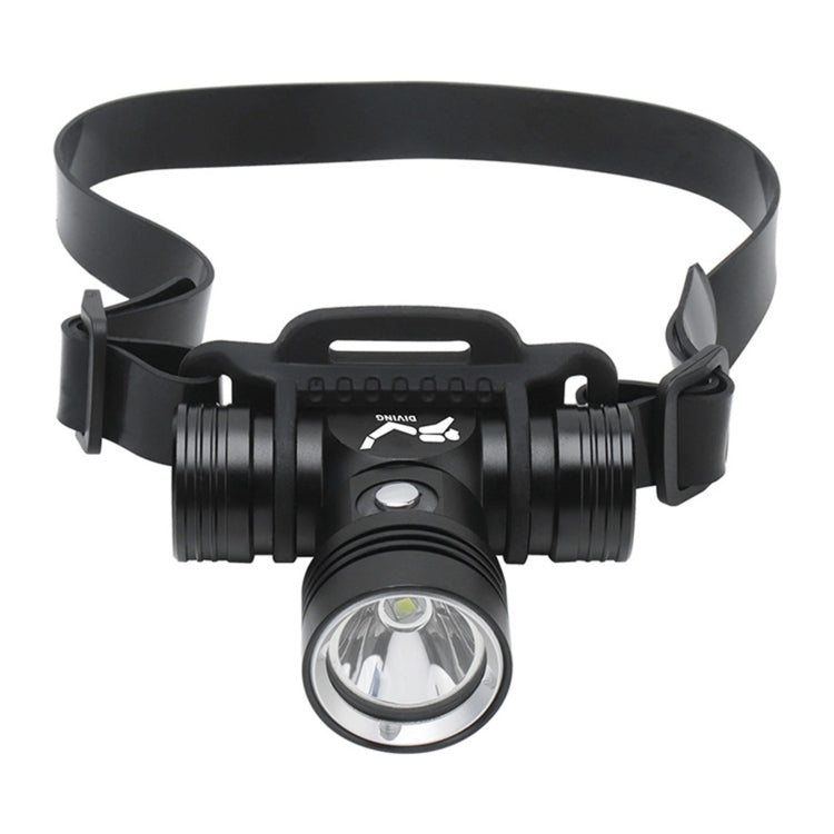 YWXLight Linterna de Buceo 60m Indicador de Batería