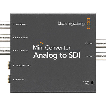 Blackmagic Design Mini Converter Convertidor Analógico a SDI con Audio Embebido y Fuente de Poder