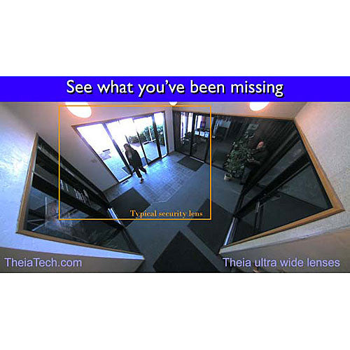 Theia Technologies objetivo fijo C-Mount 1.3mm campo ultra-wide 135° sensor hasta 5MP