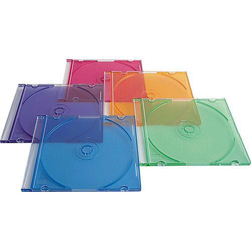 Verbatim Estuches Delgados de Colores para CD DVD Paquete 50 unidades