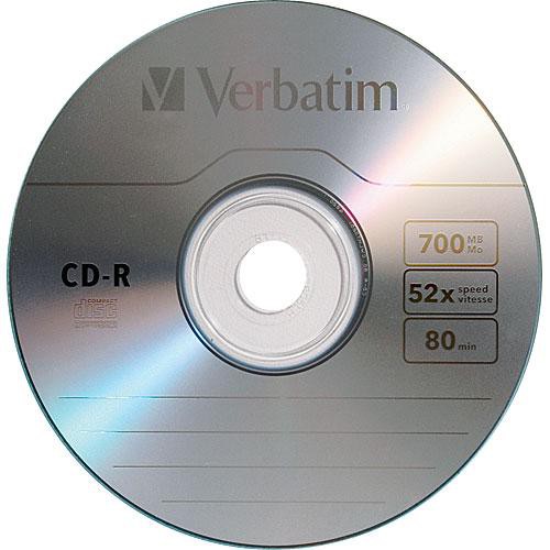 Verbatim CD-R Disco 700MB 80 Minutos 100 Unidades Spindle