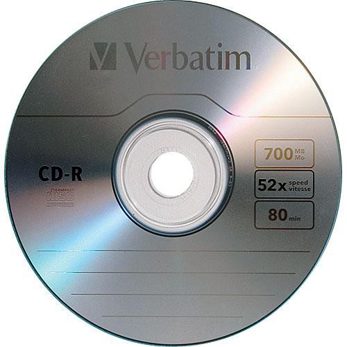Verbatim CD-R Disco Grabable 700MB 80 Minutos 50 Unidades Spindle