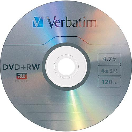 Verbatim DVD+RW Disc 4x Pack de 30 con Garantía Limitada de por Vida