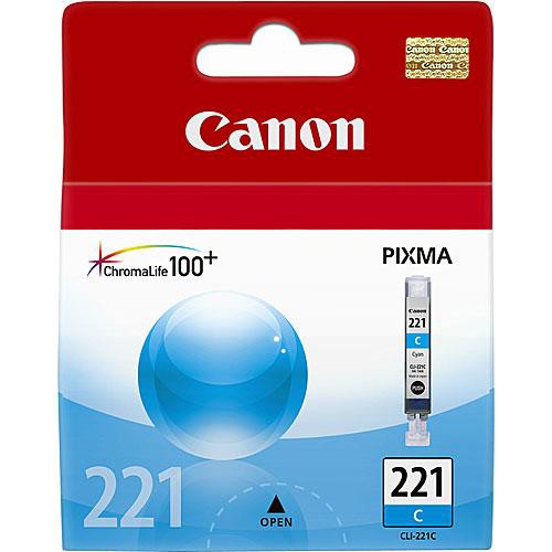 Canon CLI-221 Cartucho de Tinta Cian para Impresoras PIXMA iP3600 870